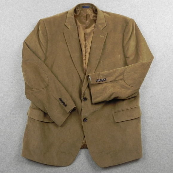 Stafford Other - Stafford Blazer Mens 50R Classic Fit Corduroy Suit Jacket Sport Coat Elbow Patch